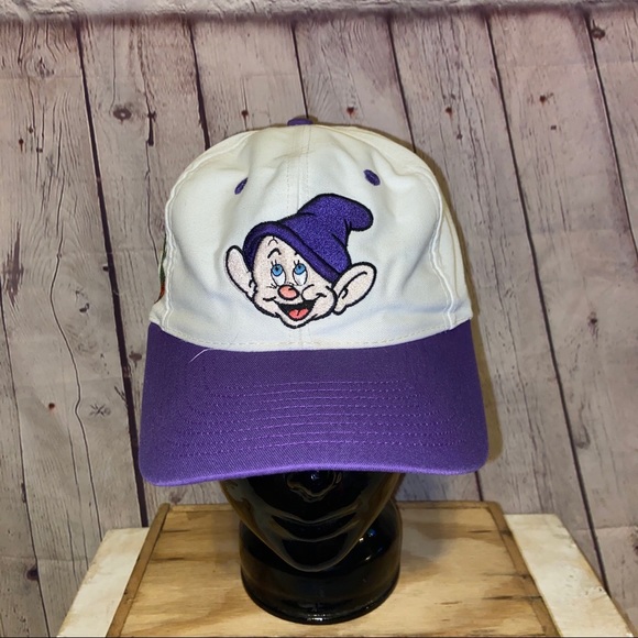 Vintage Disney Dopey Hat Snapback Snow White RARE